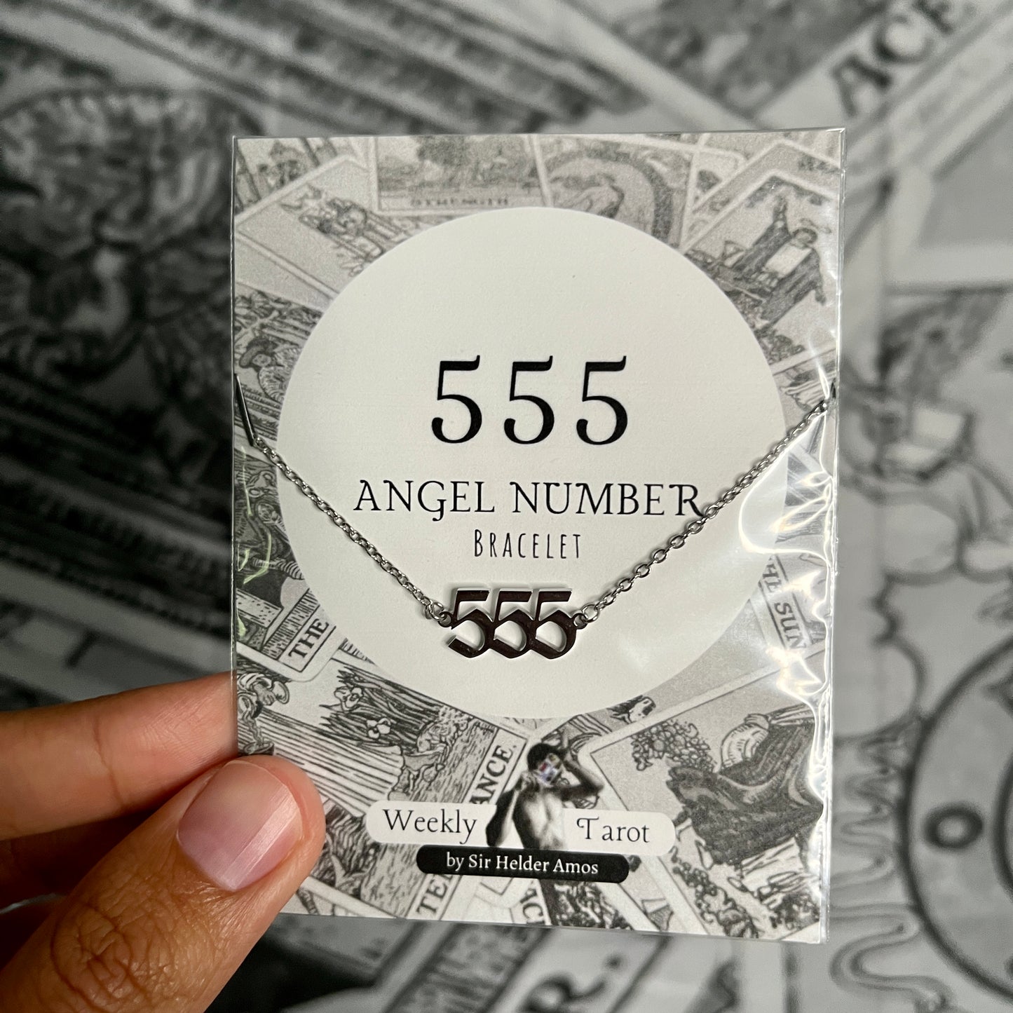 555 Angel Number ~ Stainless Steel Bracelet