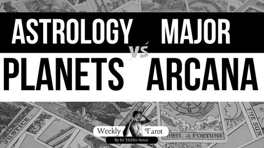 Astrology x Tarot Planets Meanings and Influxes crossed over with the Tarot Cards.