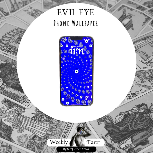 Free: Evil Eye Emoji Phone Wallpaper.