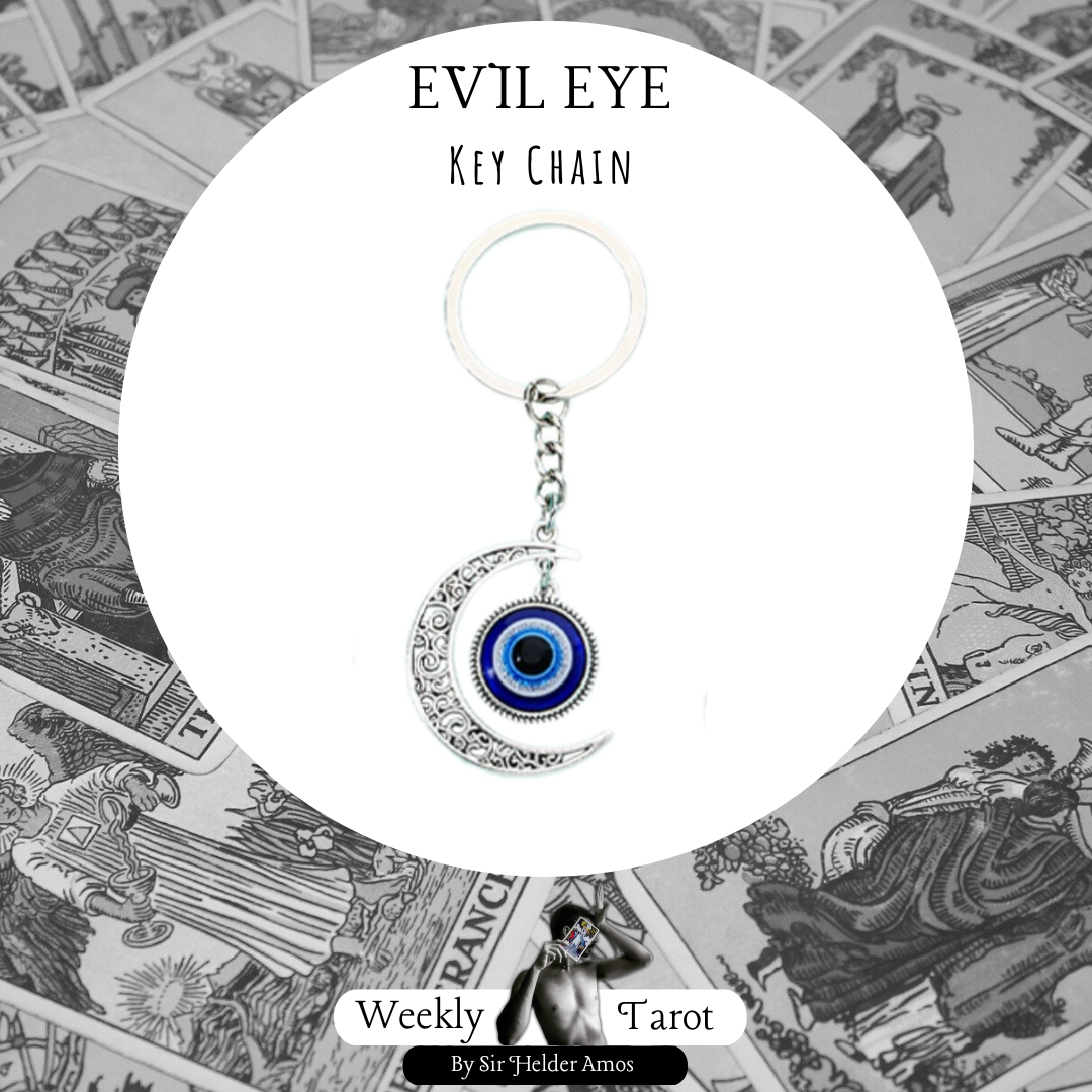 Moon Nazar Evil Eye Keychain