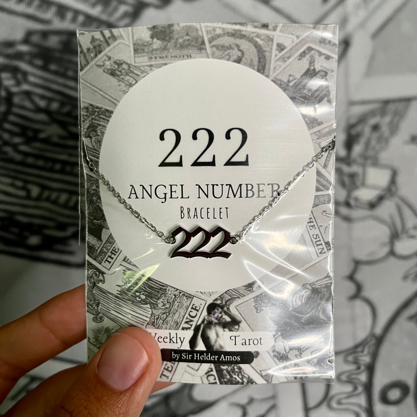222 Angel Number ~ Stainless Steel Bracelet