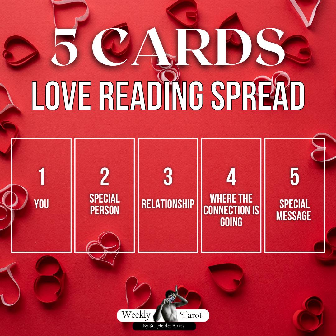 5 Cards Spread Love Relationship Tarot Reading