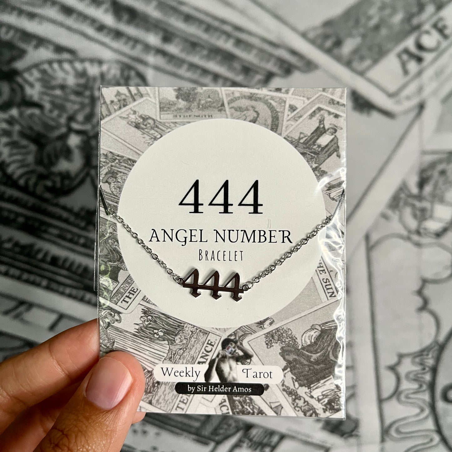 444 Angel Number ~ Stainless Steel Bracelet