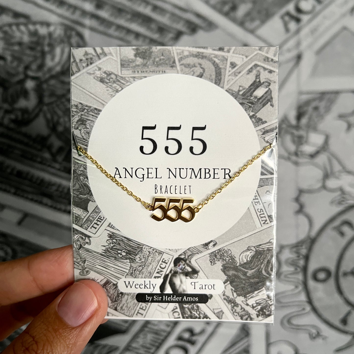 555 Angel Number ~ Stainless Steel Bracelet