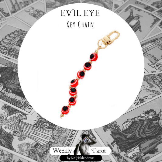 Red Evil Eye Hanging Keychain