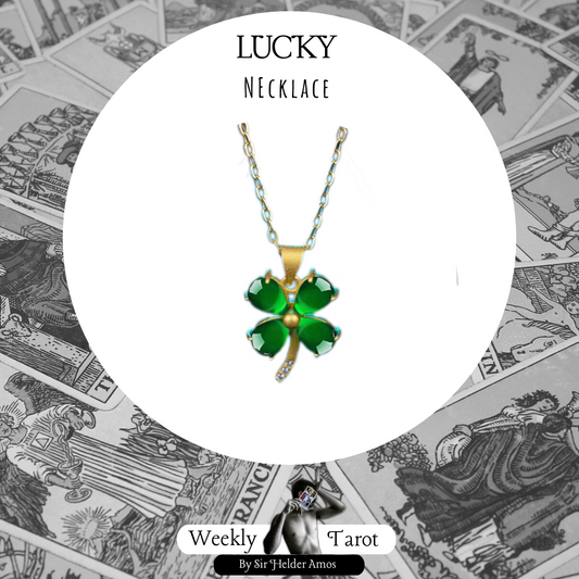Good Luck Four Leaf Clover Crystal Charm Pendant + Necklace Fashion Jewelry