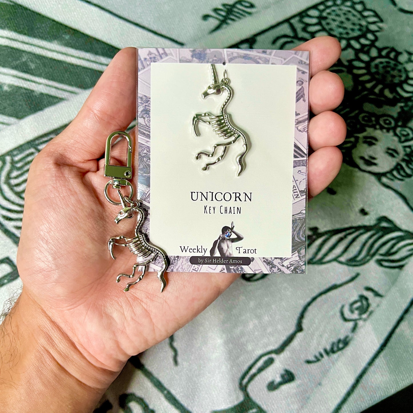 Unicorn Skeleton Animal Spirit Keychain