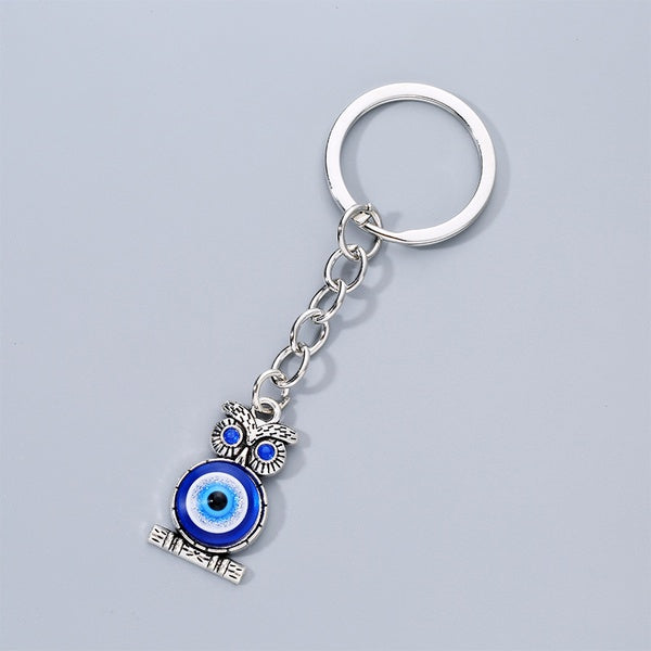 Owl Animal Spirit Evil Eye Keychain